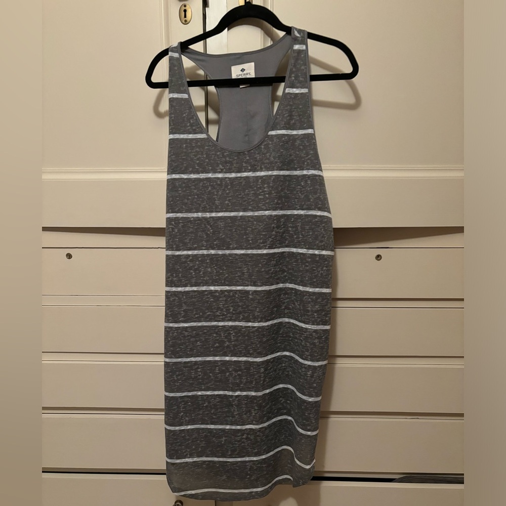 Sperry linen like racer back dress